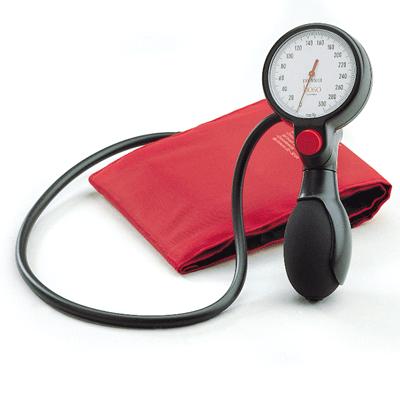 BoSo Profitest Aneroid Sphyg with Velcro Cuff - Red/Black