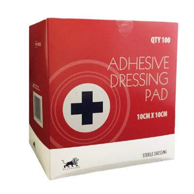 Adhesive Dressing Pad - 10cm x 10cm (100)