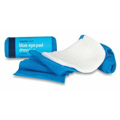 Eye Pad Dressing with Bandage - Blue