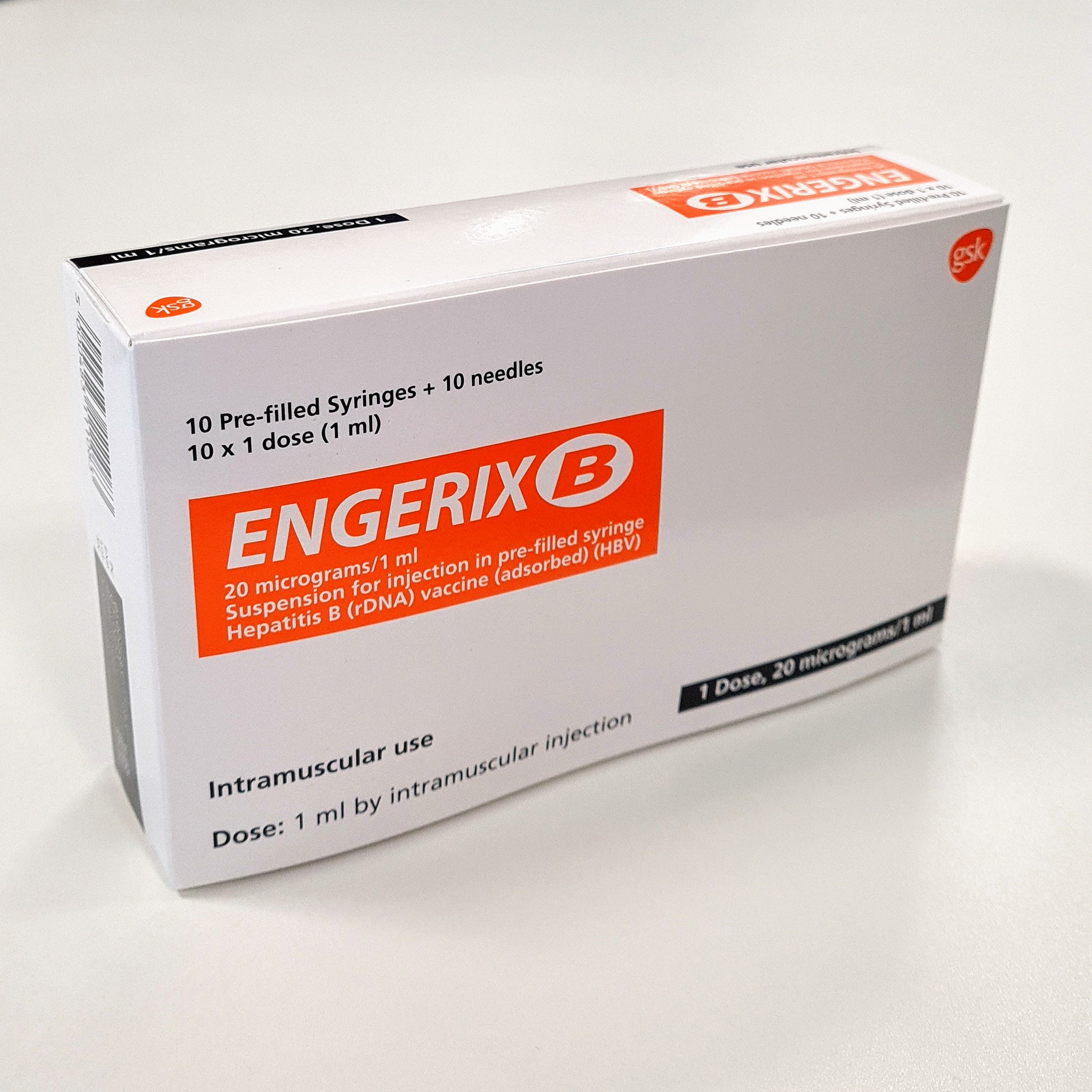 Engerix B PFS (Hepatitis B) - 20mcg/1ml (10) *POM*