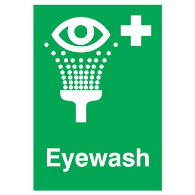 Eyewash Sign - 250mm x 100mm - Rigid