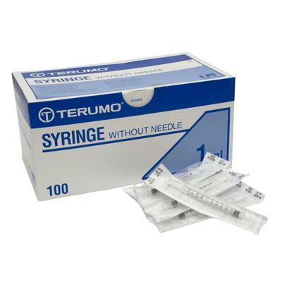 Terumo Syringes 1ml Luer Slip Tip (100)