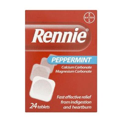 Rennie Tablets - Sugar Free Peppermint (24)