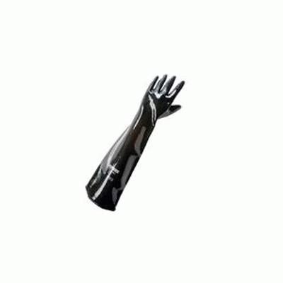 Gloves - Black Rubber (H/D) Large  per Pair