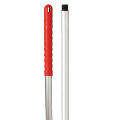 Silver Mop Handle with Red Grip
