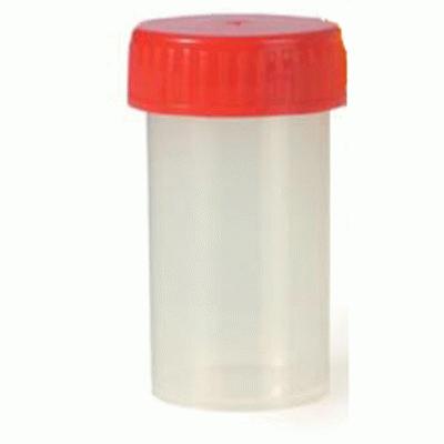 Urine Cups With Screw On Red Caps (10)