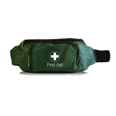 First-Aid Bum Bag With Two Compartments - Green