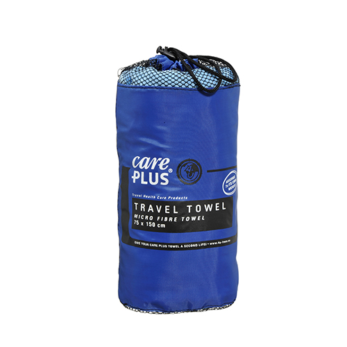 Care Plus Microfibre Travel Towel - Blue - Large