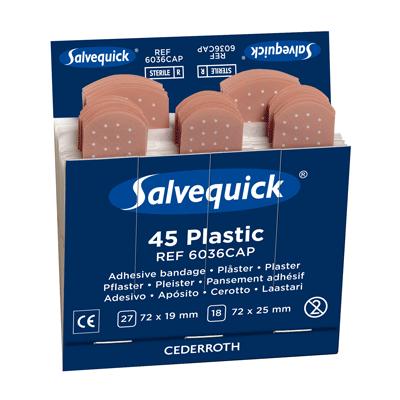 Cederroth Salvequick Plastic Plaster Refill (6 x 45)