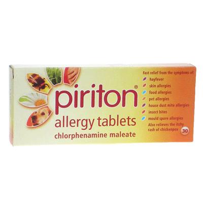 Piriton Tablets - 4mg (30) *P*