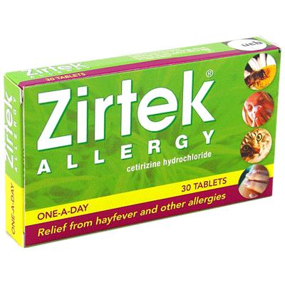 Zirtek Tablets - 10mg (30) *P*
