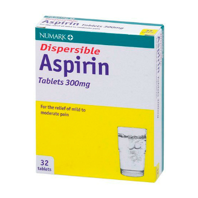 Aspirin Dispersible Tablets - 300mg (32) *P*