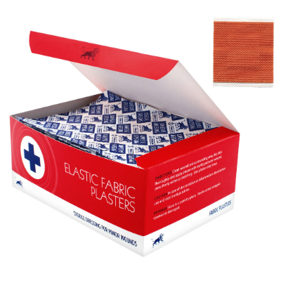 Fabric Plasters - 3.8cm x 3.8cm (100)