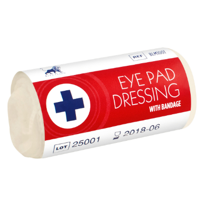 Eye Pad Dressing with Bandage - Wrap
