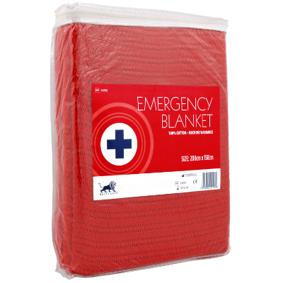 First Aid Blanket - Red