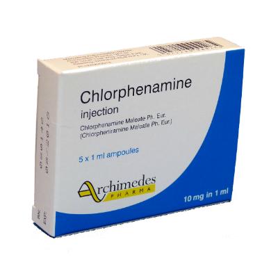 Chlorphenamine Injection - 10mg (5) *POM*