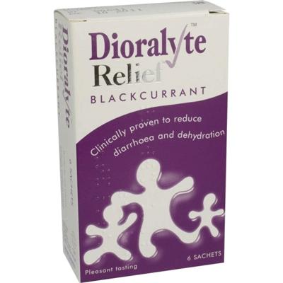 Dioralyte Relief Sachets for Diabetics - Blackcurrant (6)