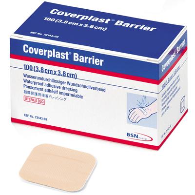 Coverplast Barrier Plasters - 3.8cm x 3.8cm (100)