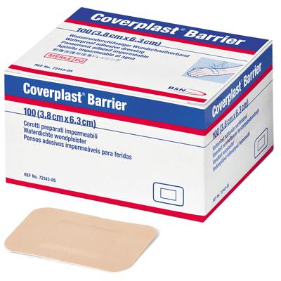 Coverplast Barrier Plasters - 6.3cm x 3.8cm (100)