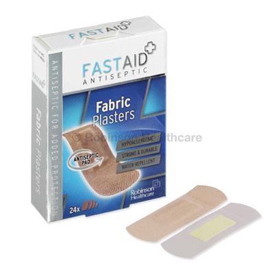 Fast Aid Antiseptic Fabric Plasters (24)
