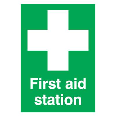 First Aid Station Sign - 420mm x 297mm - Rigid