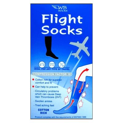 WB Flight Socks - Black - size 6-9