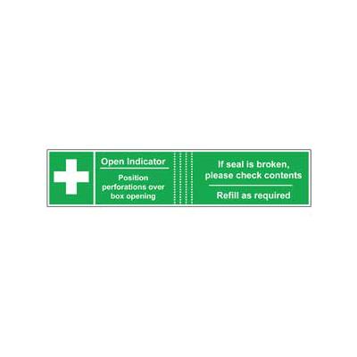 First Aid Box Seals - Perforated Paper (50)