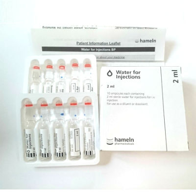 Water for Injection Ampoule - 2ml (10) *POM*