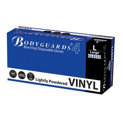 Blue Vinyl Gloves - Large (100)