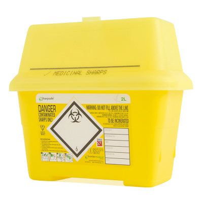 Sharps Disposal Container - 2 Litre