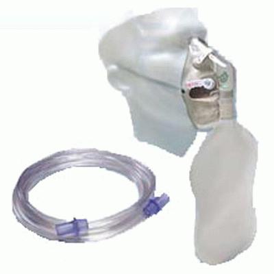 Non Re-Breathable Mask Adult c/w Tubing & Bag (Singles)