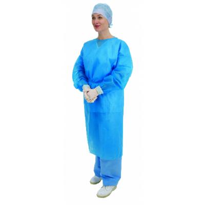 Blue Long Sleeve Gowns with  Elasticated Cuffs (50)