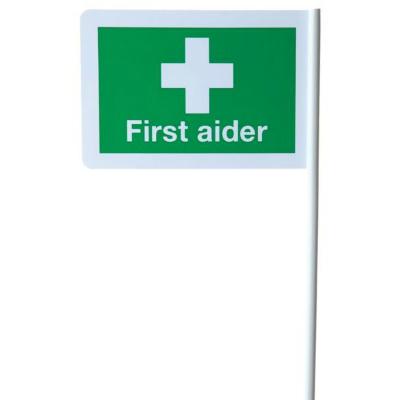 First Aid Flags (Desk or Wall Mountable)