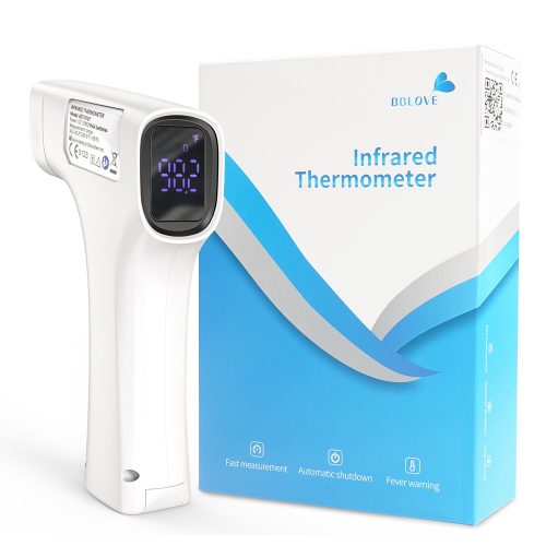 Record temperature safely and accurately with this non-contact infrared digital thermometer.