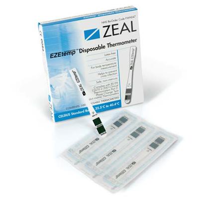 ZEAL Single-Use Thermometers (100) :: K2