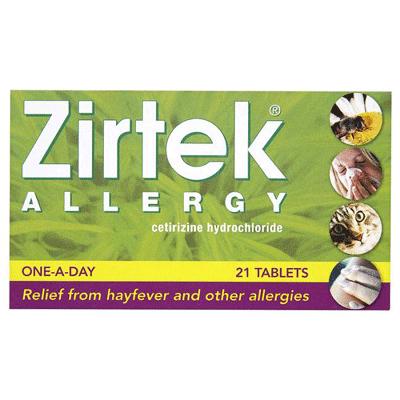 Zirtek Allergy Tablets (21) *P*